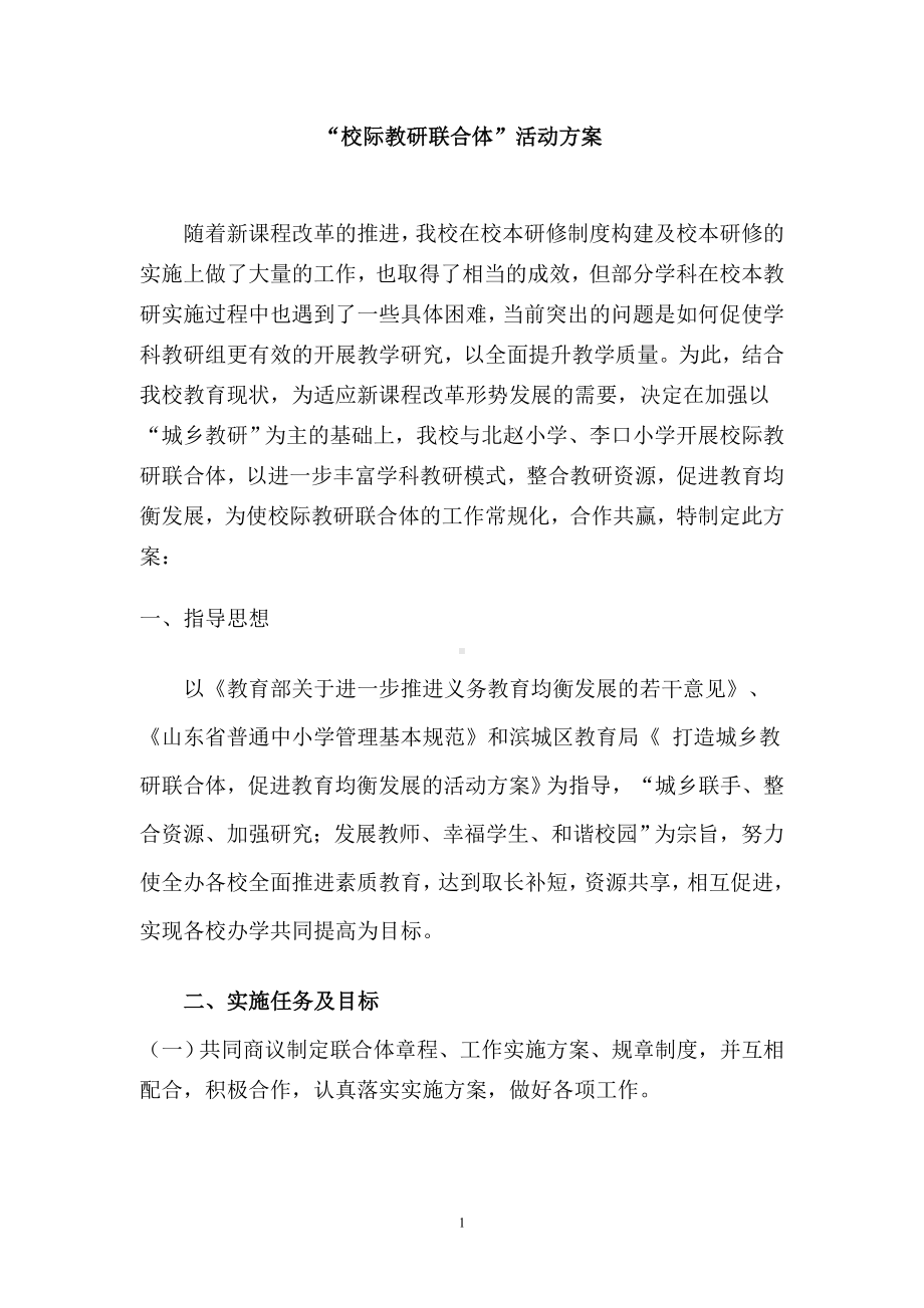 校际教研联合体活动方案.doc_第1页