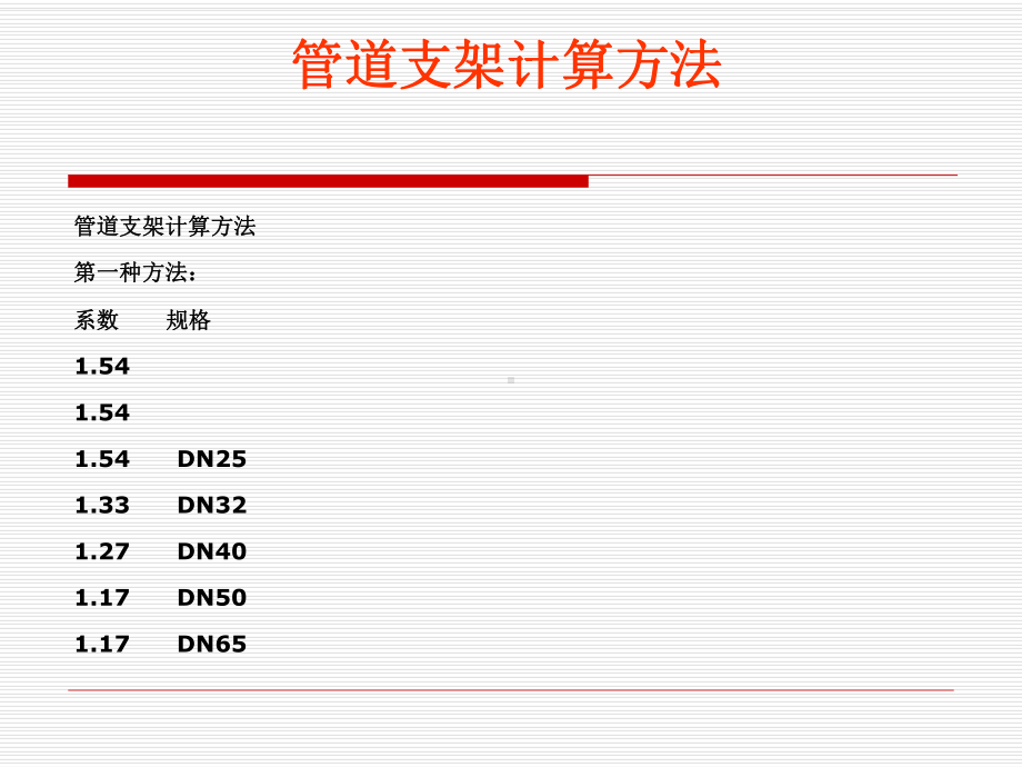 管道支架计算方法以及管道常用计算公式.pptx_第1页