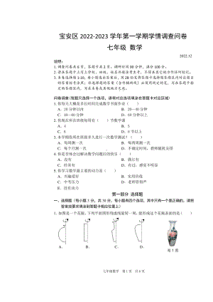 广东省深圳市宝安区2022-2023学年七年级上学期 数学期末试卷.pdf