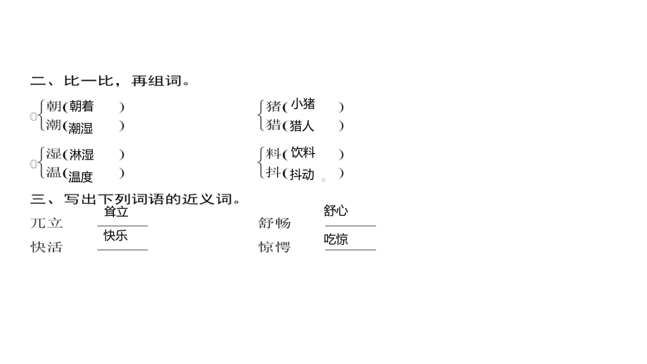 三年级上册语文习题课件-第7单元 22%E3%80%80父亲、树林和鸟 人教部编版(共11张PPT).ppt_第3页