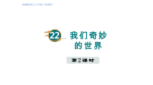 部编版语文三年级下册 22我们奇妙的世界（第二课时）.pptx