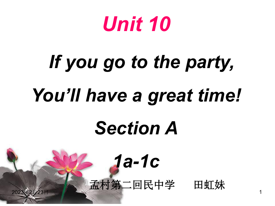 人教版英语八上Unit 10 Section A（1a-1c）（共25张PPT）.ppt_第1页