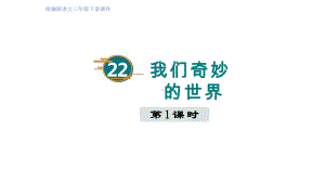 部编版语文三年级下册22我们奇妙的世界（第一课时）.pptx