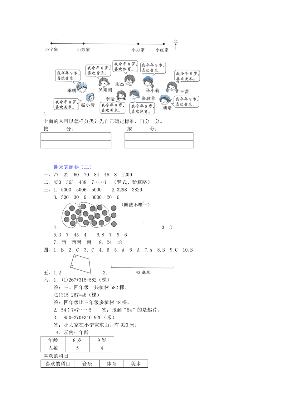 二年级下册数学试题- 期末真题卷（二）含答案苏教版.doc_第3页