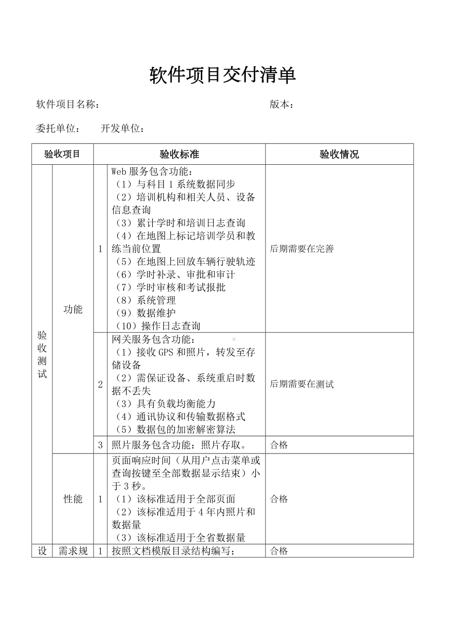 软件项目交付清单模板参考.docx_第2页