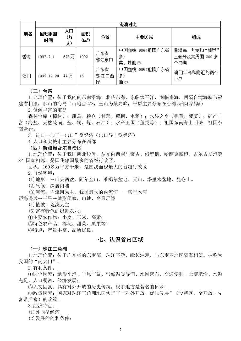 初中地理人教新课标八年级下册全册考点整理.doc_第3页