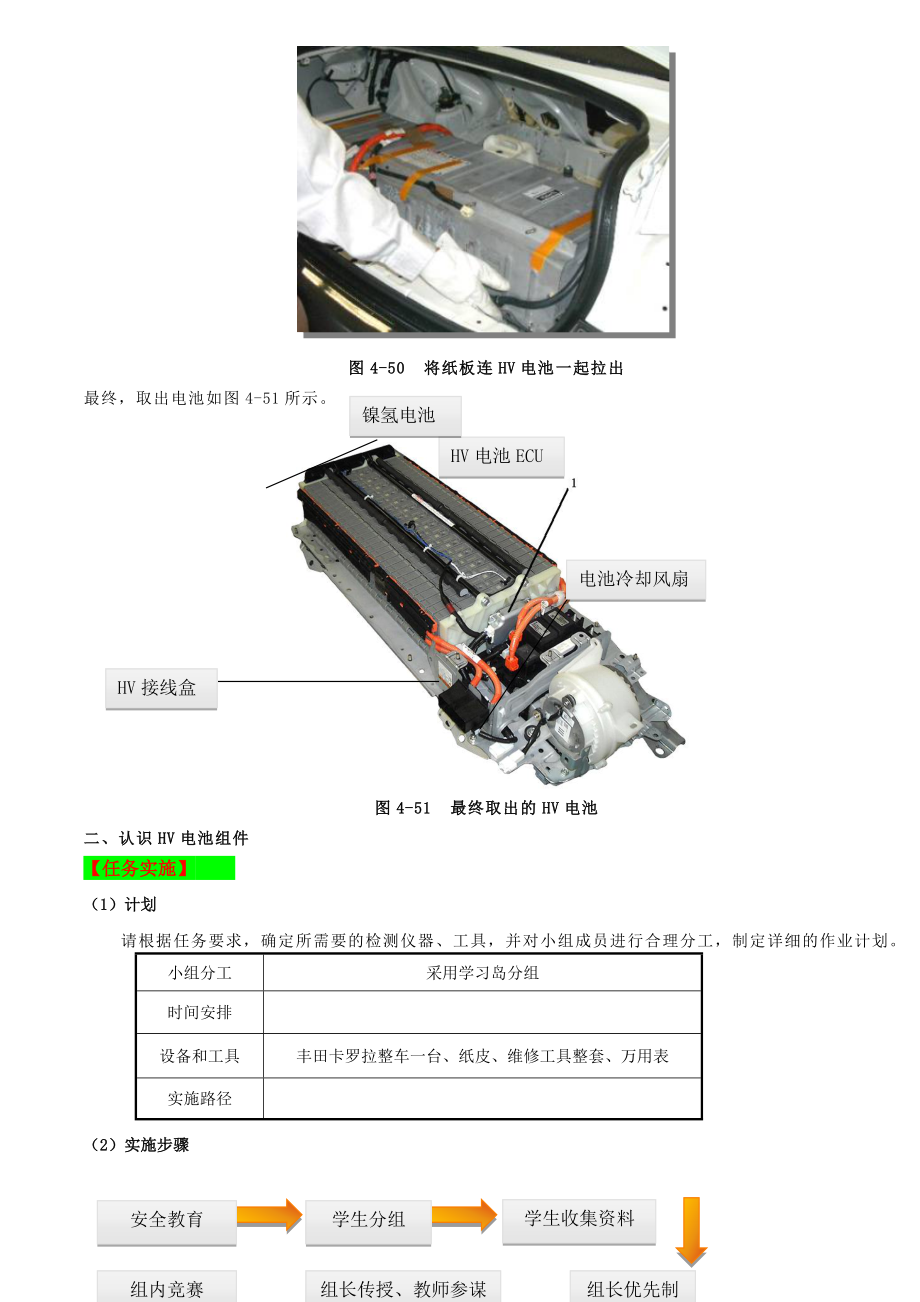 任务二、丰田混合动力系统工作页.doc_第3页