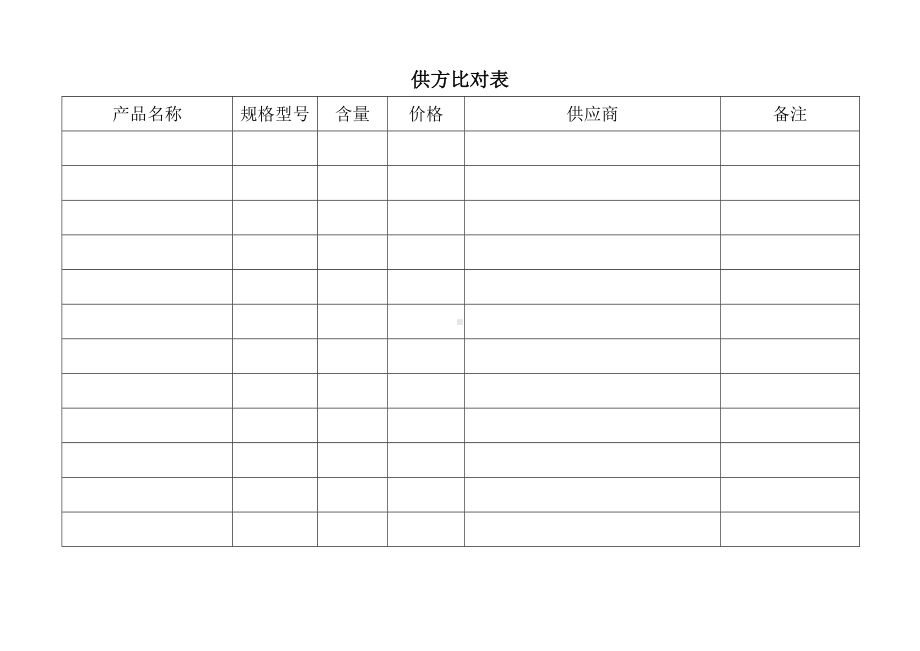 供应商比对表.docx_第1页