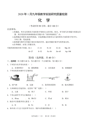 2020年广西柳州市柳南区中考一模化学试卷.pdf