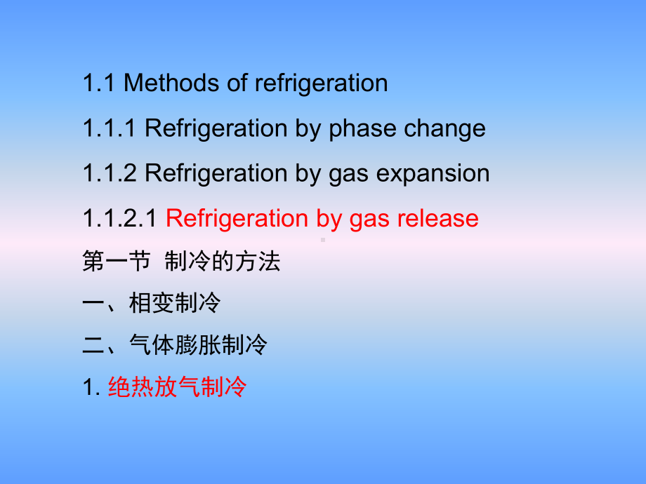 大学精品课件：第一章制冷与低温的热力学基础 2 (1.1.2)-2015-09-16.ppt_第1页