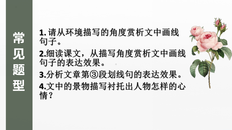 记叙文复习之环境描写 ppt课件（共45张ppt）2023年中考语文一轮复习.pptx_第3页