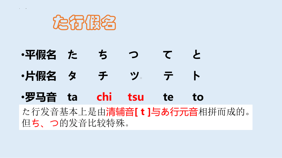 日语入门五十音图た行、な行、は行及相关单词ppt课件-2023新版标准日本语《高中日语》初级上册.pptx_第3页