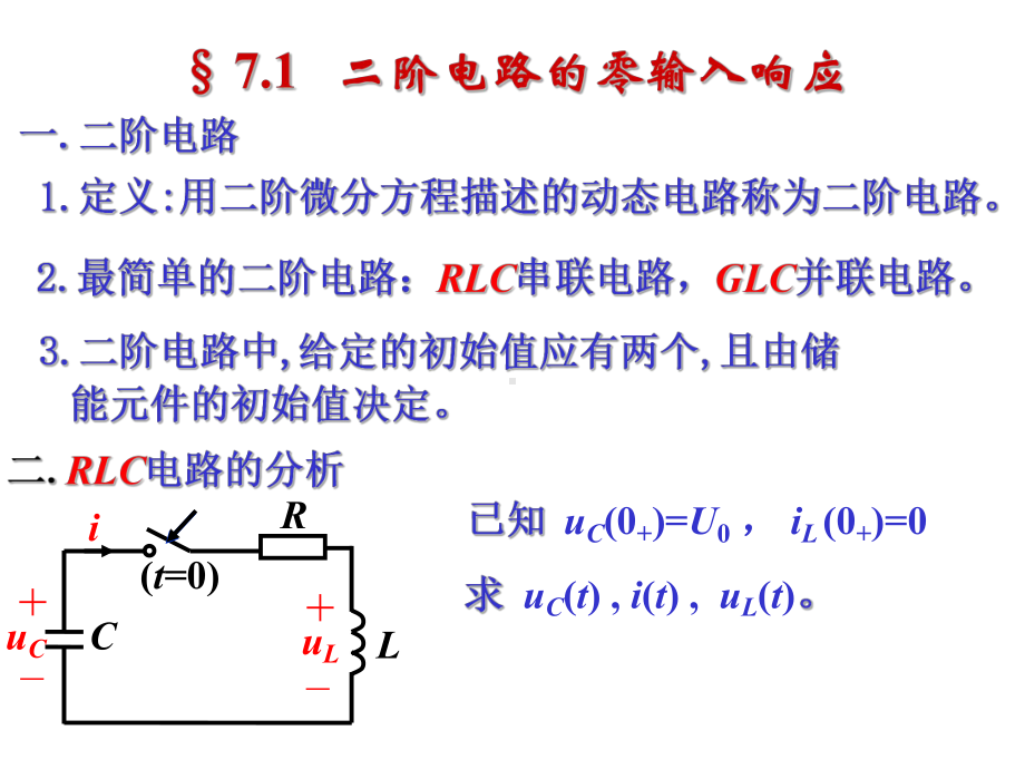 大学精品课件：第7章 二阶电路.ppt_第2页