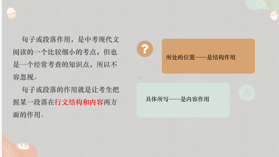 现代文专题之句子或段落作用 ppt课件（共28张ppt）2023年中考语文一轮复习.pptx_第3页