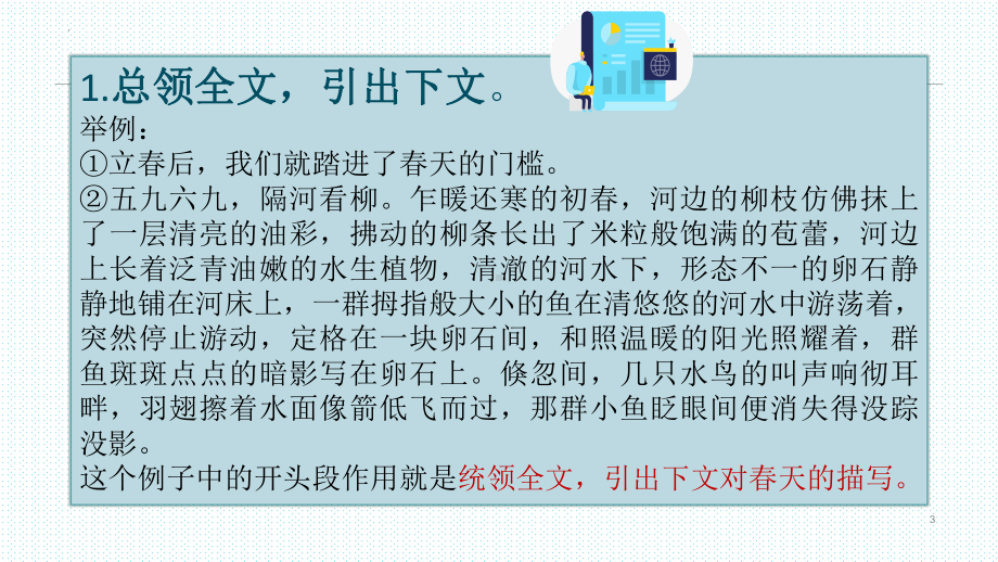 开头段的作用 ppt课件（共20张ppt）2023年中考语文一轮复习.pptx_第3页