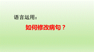 2023年中考语文一轮复习：语言运用之如何修改病句 ppt课件（共26张ppt）.pptx