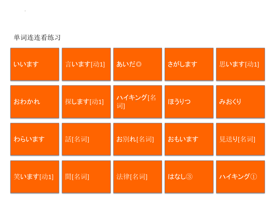 第24课 单词连连看练习 ppt课件-2023新版标准日本语《高中日语》初级上册.pptx_第2页