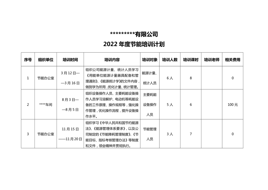 节能培训计划.docx_第1页