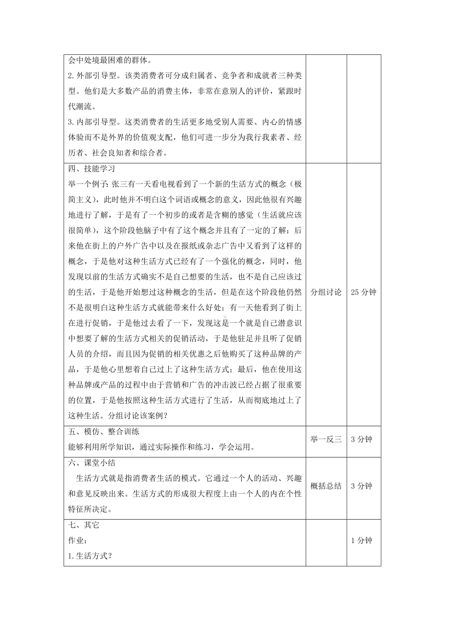 《消费者行为分析与实务》教案消费者行为14.doc_第3页