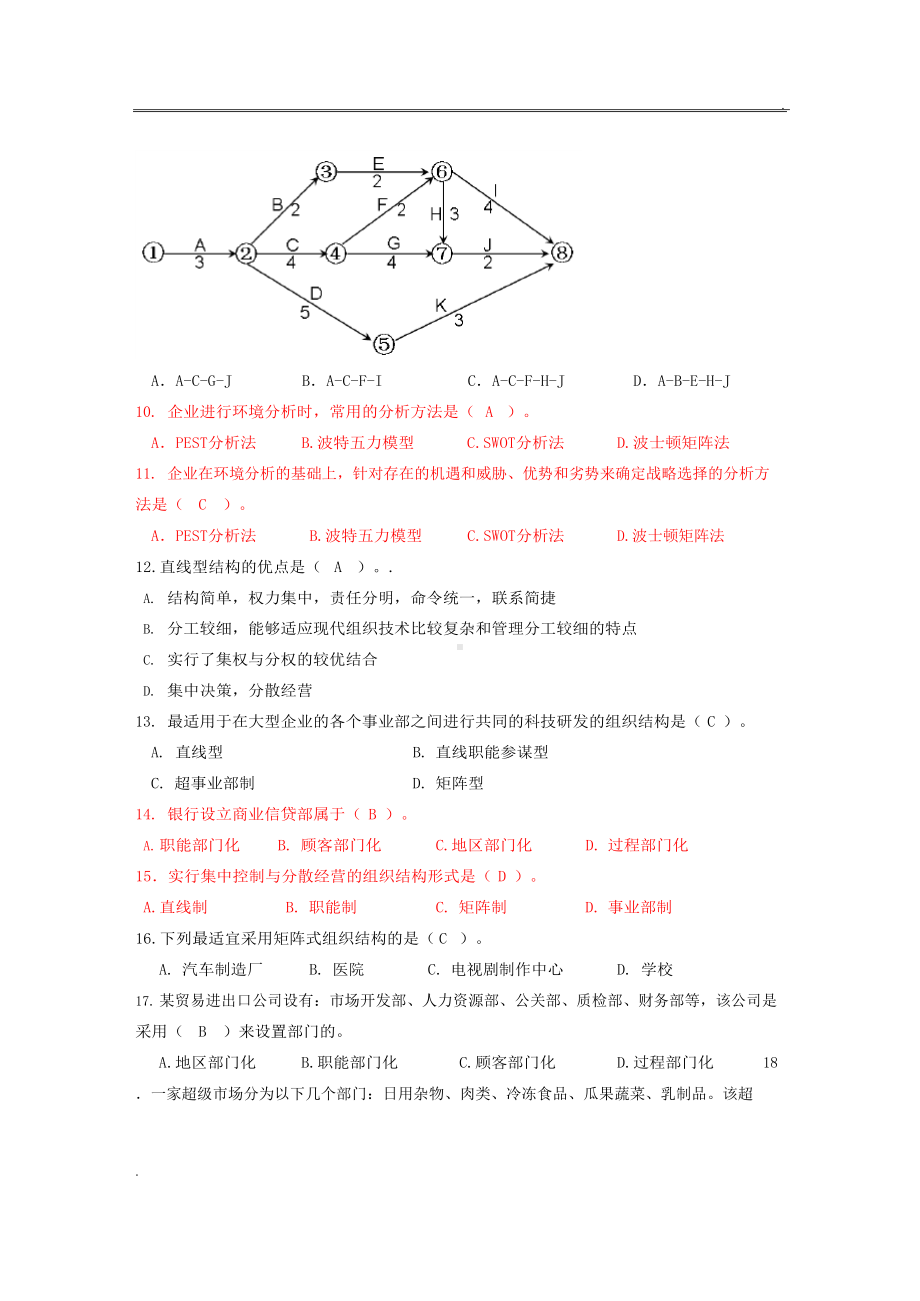 《管理学基础》复习题含答案.docx_第2页