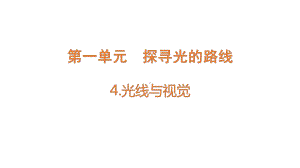 [大象版]科学五年级下册1.4光线与视觉教学课件.pptx