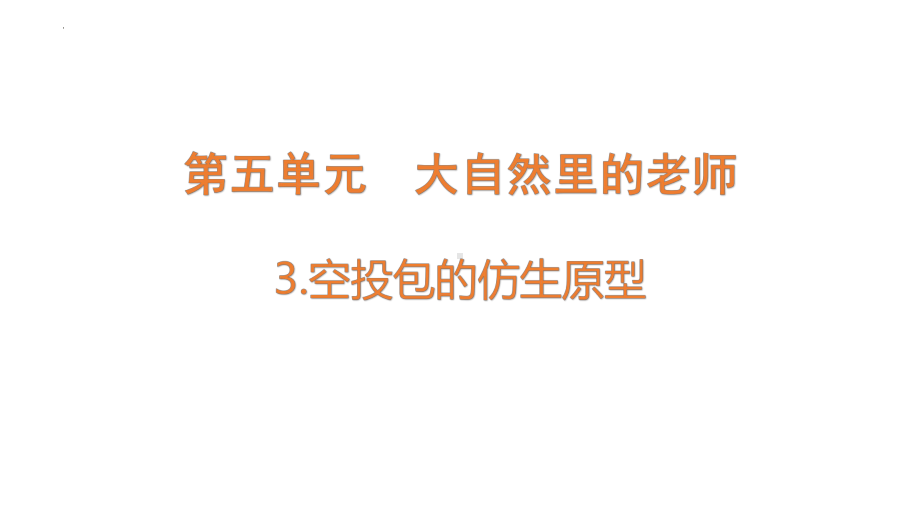 [大象版]科学五年级下册5.3空投包的仿生原型课件.pptx_第1页