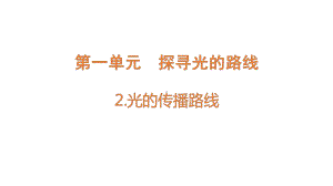 [大象版]科学五年级下册1.2光的传播路线教学课件.pptx