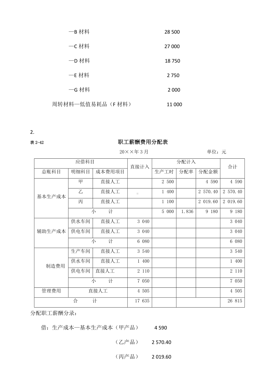 2-《成本会计》项目训练答案-第二单元.docx_第3页