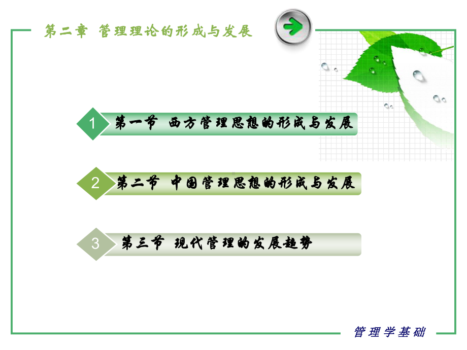 《管理学基础》课件第二章管理理论的形成与发展.ppt_第1页