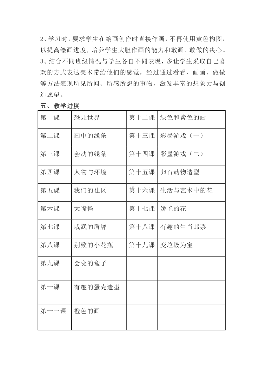 新人教版三年级下册《美术》教学计划.doc_第3页