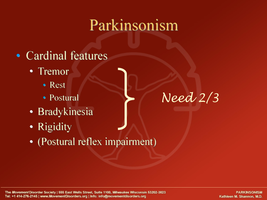 医学精品课件：parkinsonism.ppt_第2页