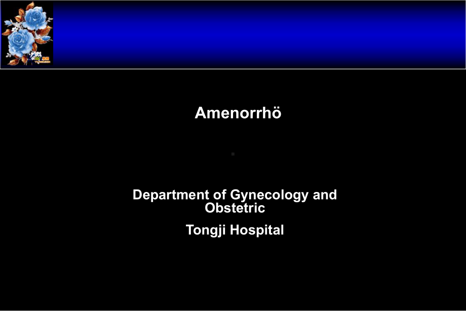 医学精品课件：amenorrhea德文1.ppt_第1页