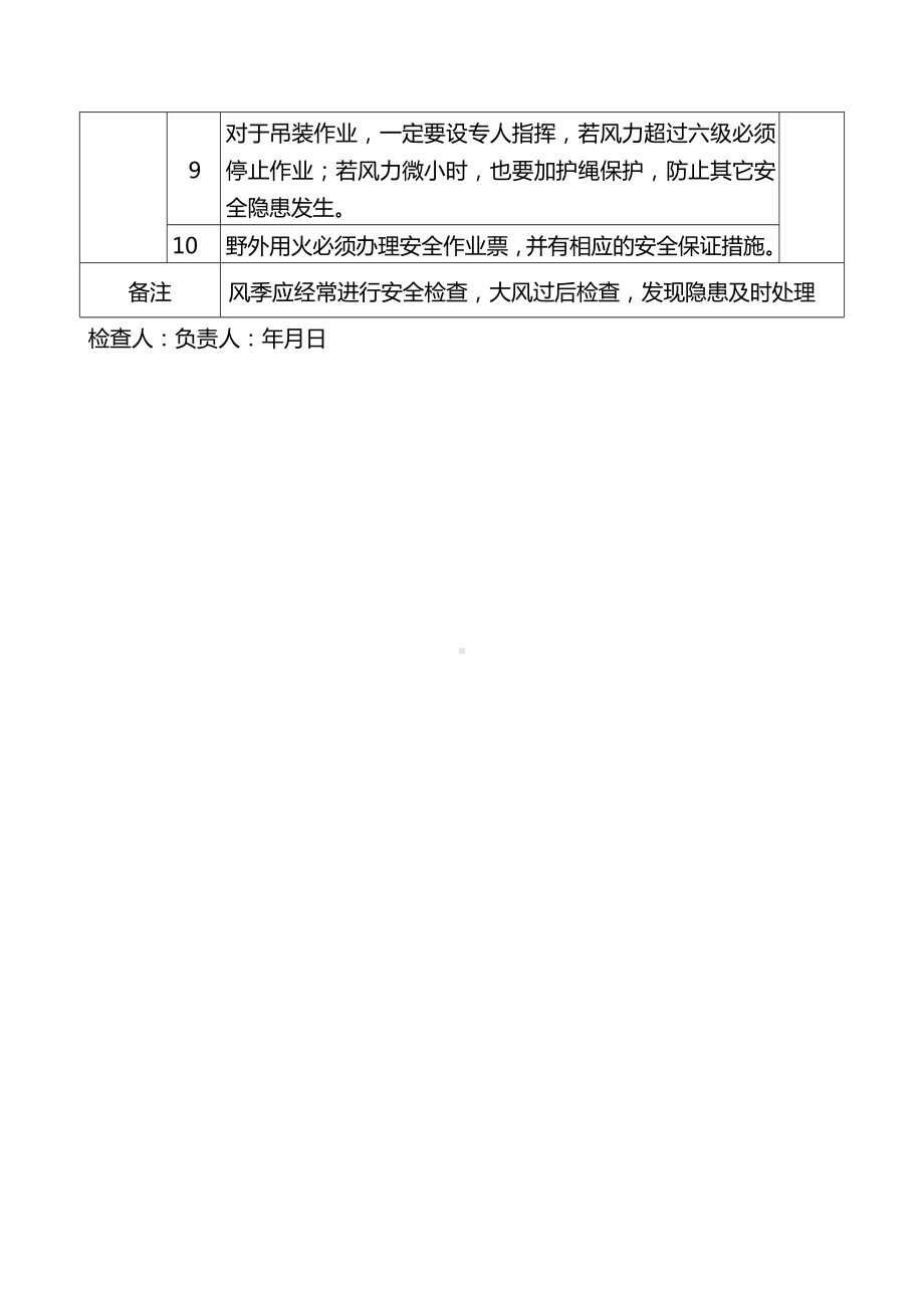 季节性安全检查表-风季施工.docx_第2页