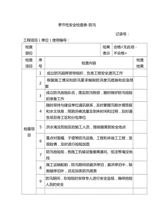 季节性安全检查表-防汛.docx