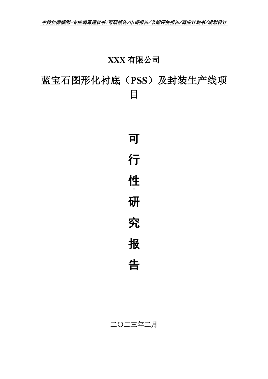 蓝宝石图形化衬底（PSS）及封装可行性研究报告申请备案.doc_第1页