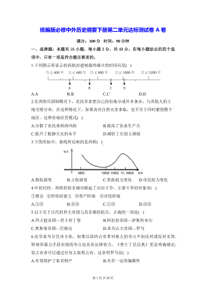 统编版必修中外历史纲要下册第二单元达标测试卷 A卷+B卷2套（含答案解析）.docx