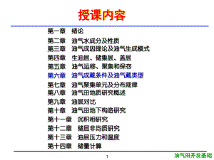 大学精品课件：6第六章油气成藏条件及油气藏类型1.ppt