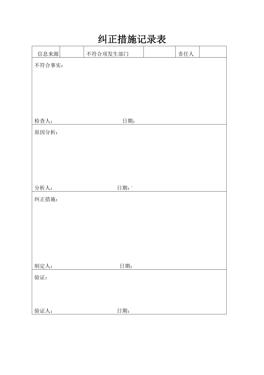 纠正措施表录.doc_第1页