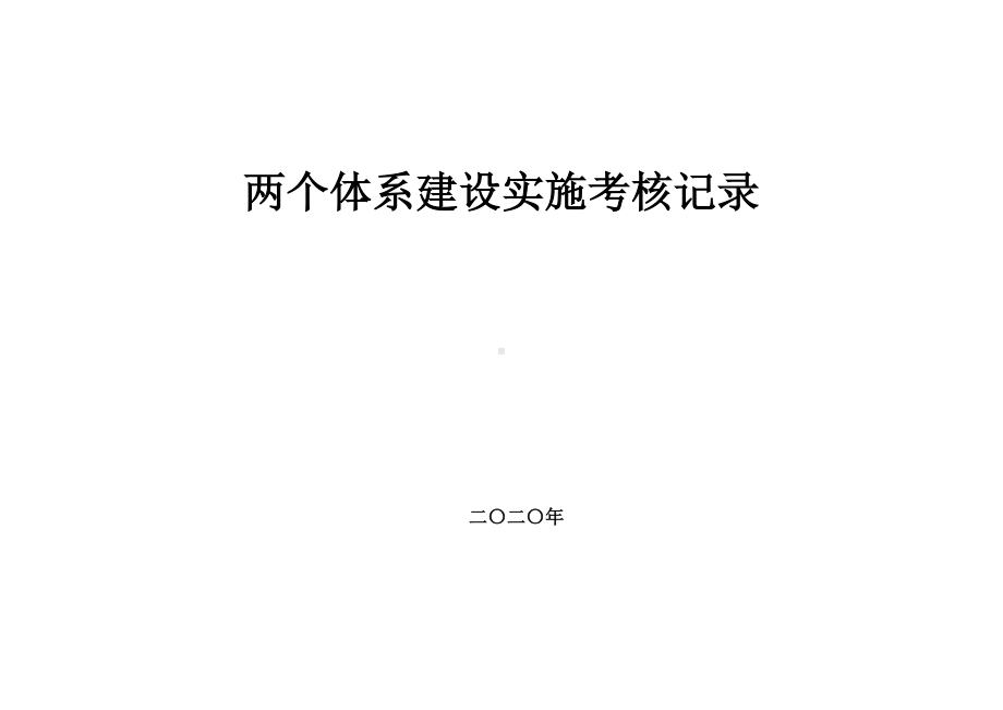 公司双体系考核记录.docx_第1页