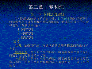 大学精品课件：专利法1.ppt