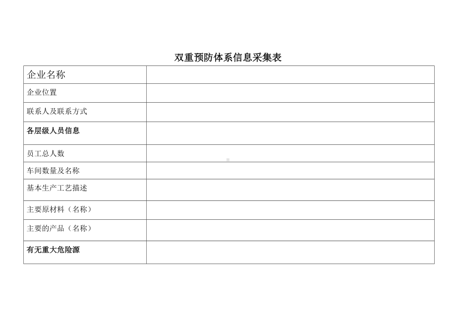 双重预防体系信息采集表.docx_第1页