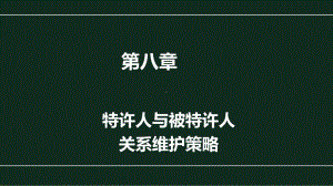 《国际特许经营》课件第八章 特许人与被特许人关系维护策略-改.pptx