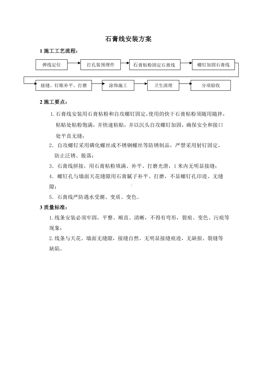 石膏线安装方案.docx_第1页