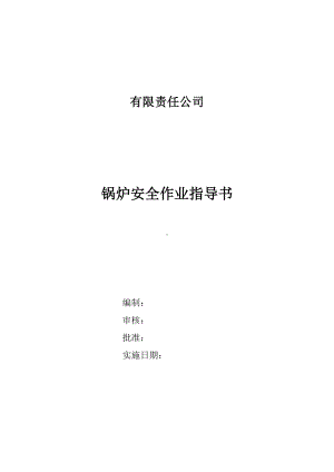 锅炉安全作业指导书.docx