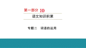 第1部分 专题2 词语的运用ppt课件-云南省2021年中考语文二轮复习.pptx