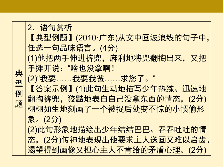 2021年广东省中考语文二轮复习阅读升级专训文学类文本阅读（三）（共46张PPT）ppt课件.ppt_第3页