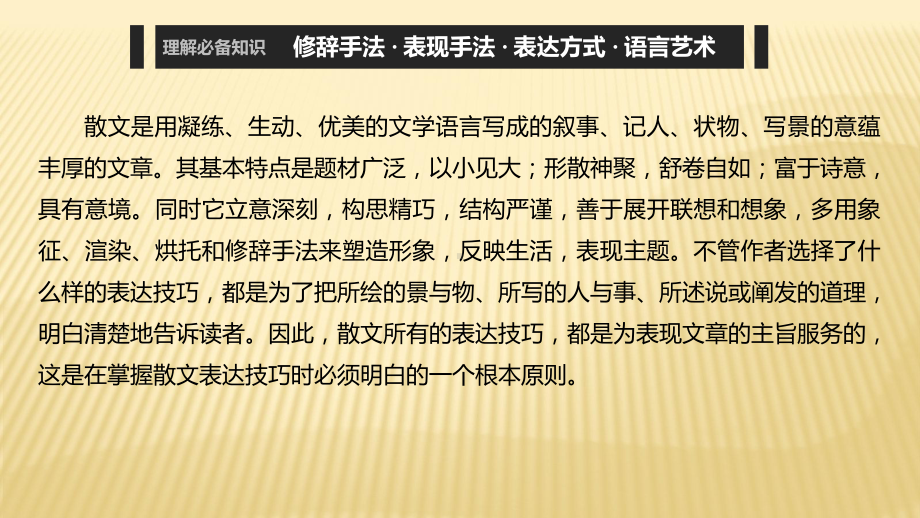 2021年中考语文二轮专题复习ppt课件：散文阅读7赏析表达技巧（共52张PPT）.pptx_第2页