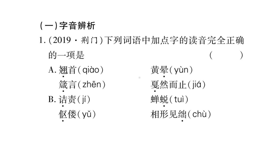 小专题二-（随州）2020届九年级语文中考复习ppt课件 (共47张PPT).pptx_第2页