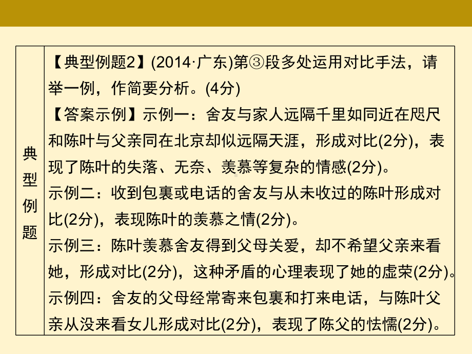 2021年广东省中考语文二轮复习阅读升级专训文学类文本阅读（四）（共36张PPT）ppt课件.ppt_第3页