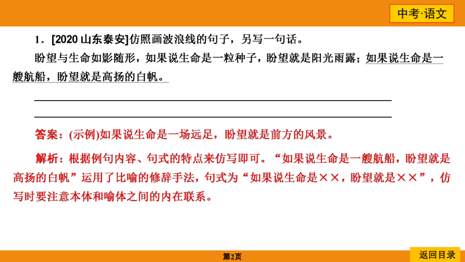 中考命题14 仿写 ppt课件-2021届中考语文二轮复习.ppt_第2页